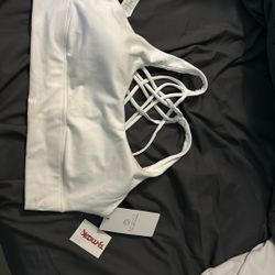 White Sports Bra XL 