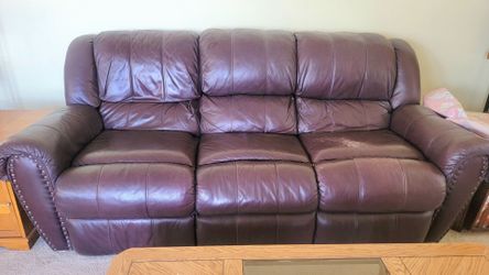 leather sofa