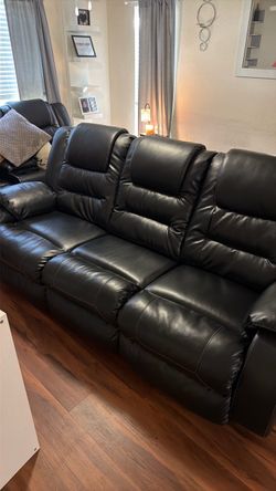 Ashley Couch and Love Seat-both reclining