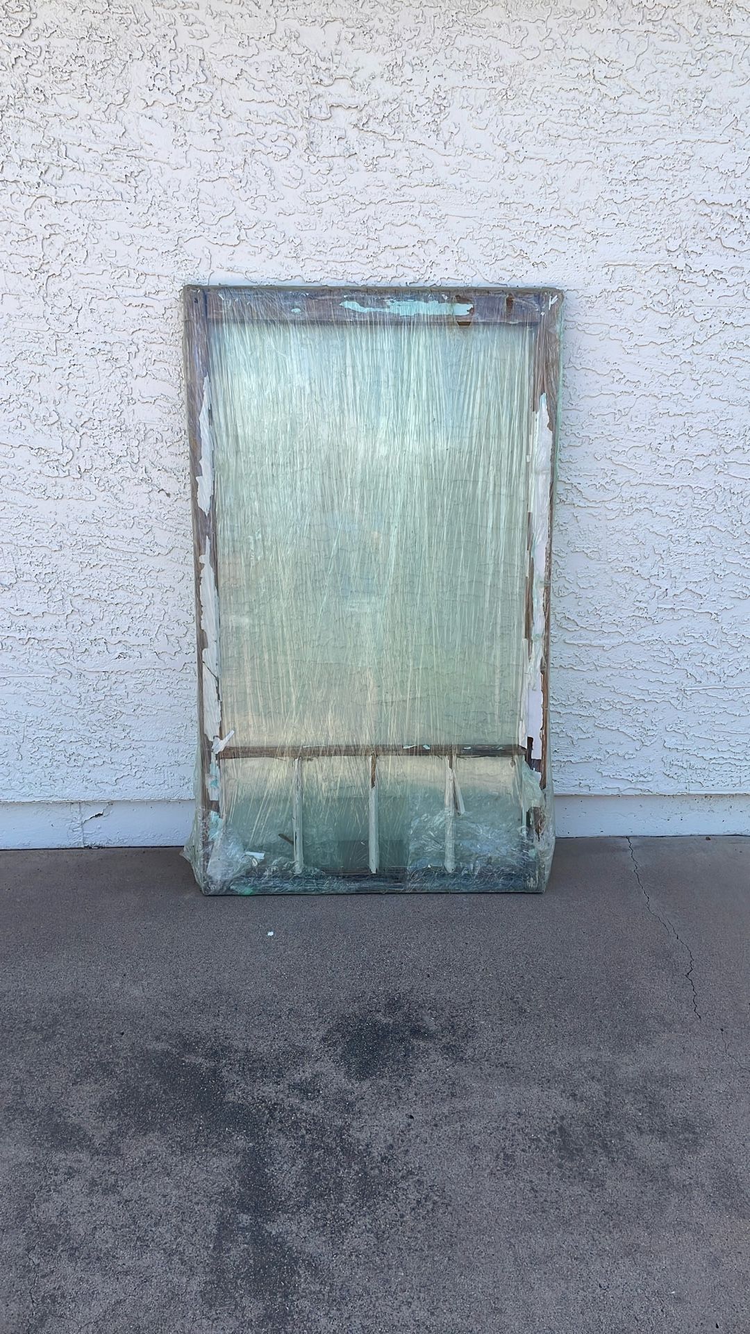 Antique Barn Glass Window