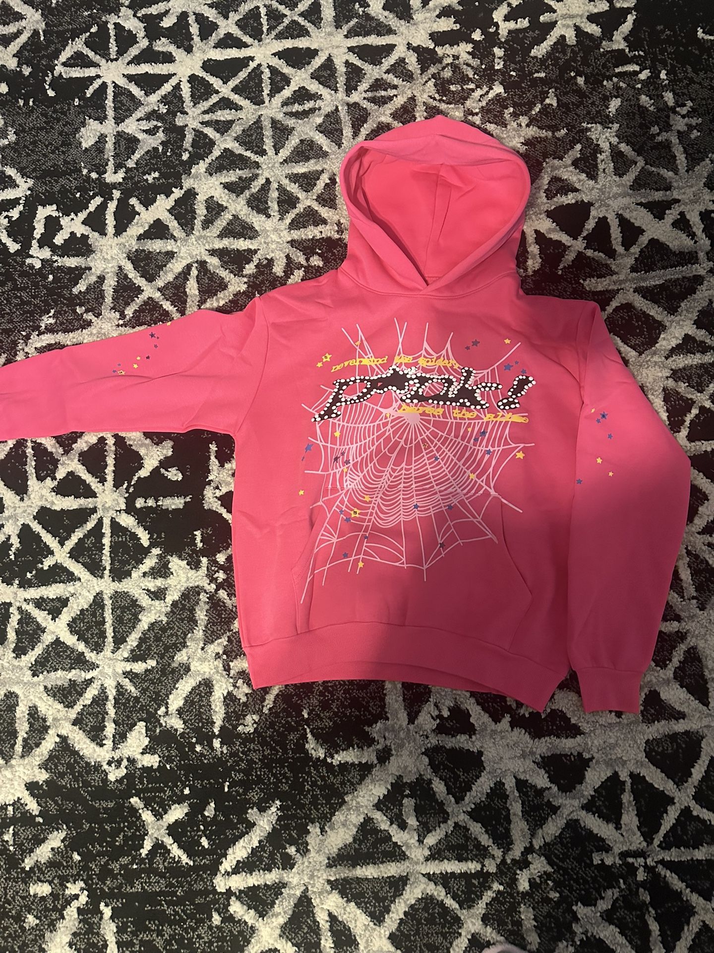 Large Pink Spider Hoodie 