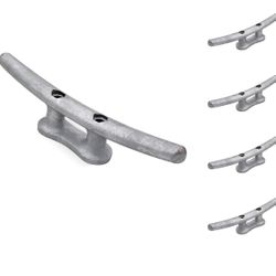 8” CAST IRON DOCK CLEATS, GALVANIZED  4 Pack