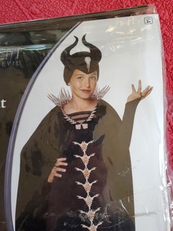 Maleficient Disney Halloween Costume Child Medoum 8 To 10