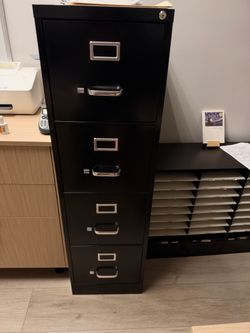 Metal file holding cabinet