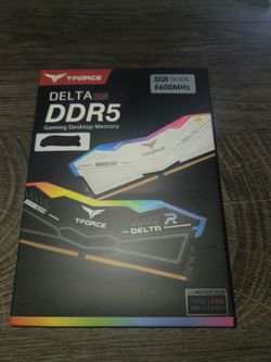T-Force DELTA RGB DDR5 32GB(2×16gb) 5600mhz white