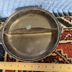 Vintage Silver Plated Divided Appetizer Dish 2 Pieces