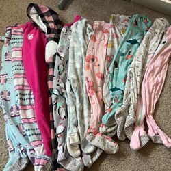 18 Months Girl Footies Pj