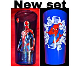 New spider man tumbler cup set