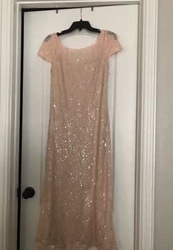 Blush color sequins dress -Calvin Klein worn once