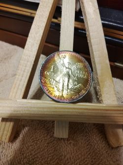 1984 BU Silver Libertad with monster rainbow toning