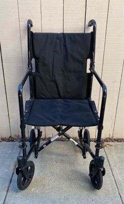 Karman Healthcare Folding Transport Wheelchair