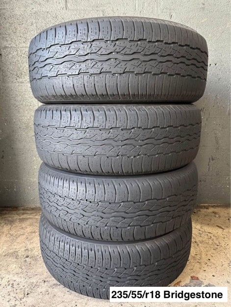 235/55/r18 Bridgestone ALL FOUR (4) TIRES