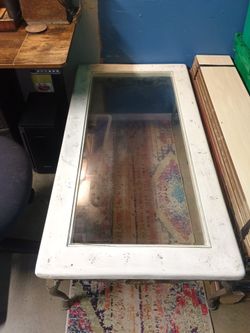 Marble And Glass Coffee Table Vintage 