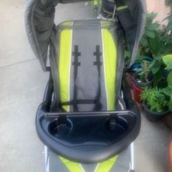 Green Baby Stroller