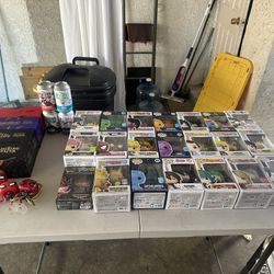 Funko Pops, Funko Pin, Funko Sodas And Pokemon Cards