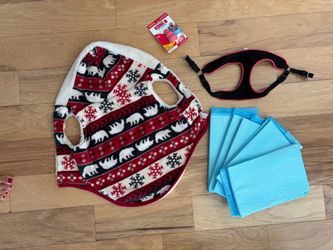 Dog harness + vest+ Kong toy+ 5 pads