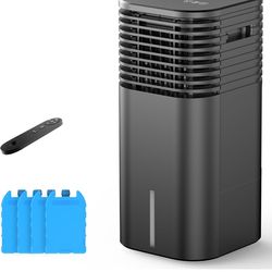 FLOWBREEZE 24" Windowless Portable Air Conditioner, 15H Timer & 120°Oscillation, 3-IN-1 Portable AC Unit w/Remote, 2Gal Tank, 3 Modes & Speeds, Ultra-