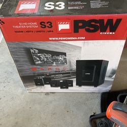 Surround sound speaker set up