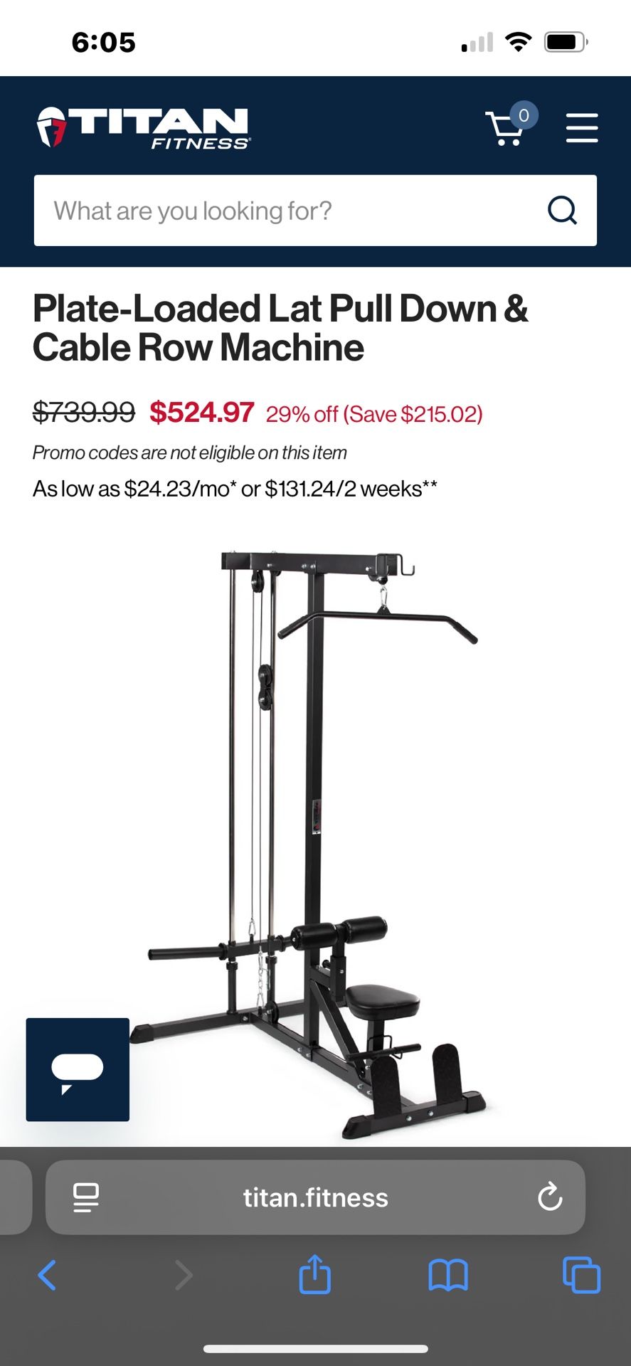 Plate-Loaded Lat Pull Down & Cable Row Machine