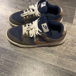 Nike Tweed Midnight Navy Corduroy Dunks