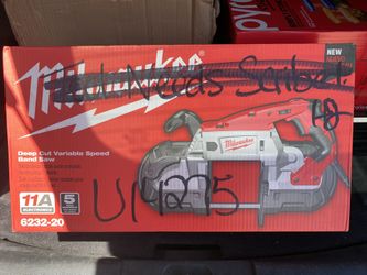 BRAND NEW : Milwaukee model 6232-20 Electric Deep Cut Variable Speed Band Saw
