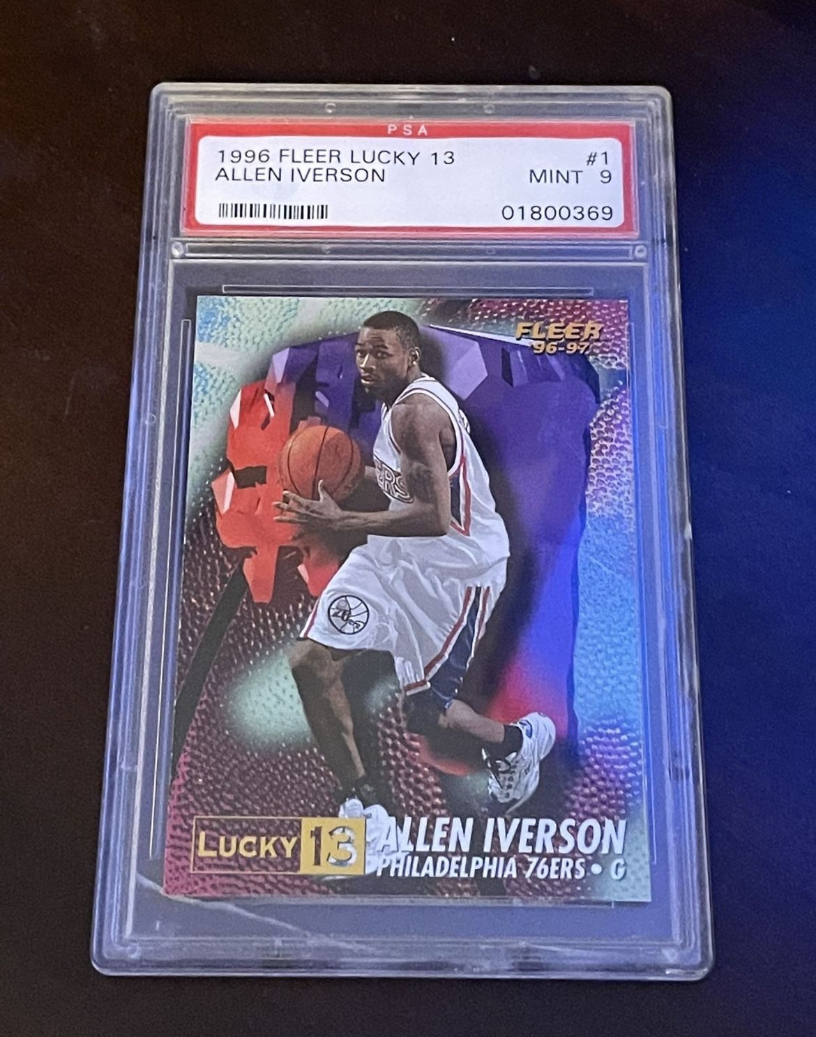 NBA Allen Iverson PSA Graded Rookie Card