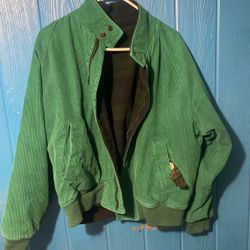 Green Curdory Button Jacket 