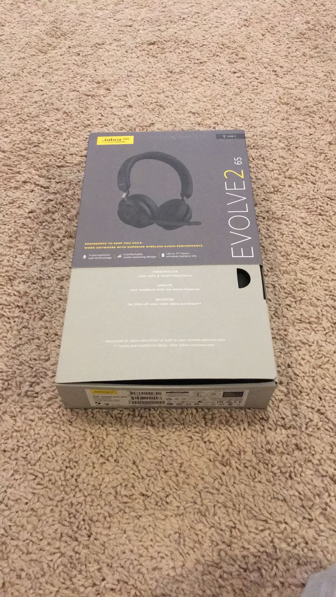 New Jabra Evolve2 65 Professional Headset