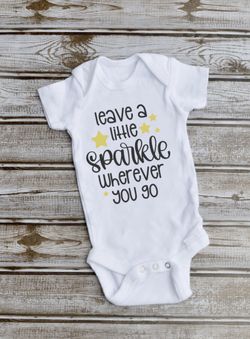 Leave a little sparkle onesie