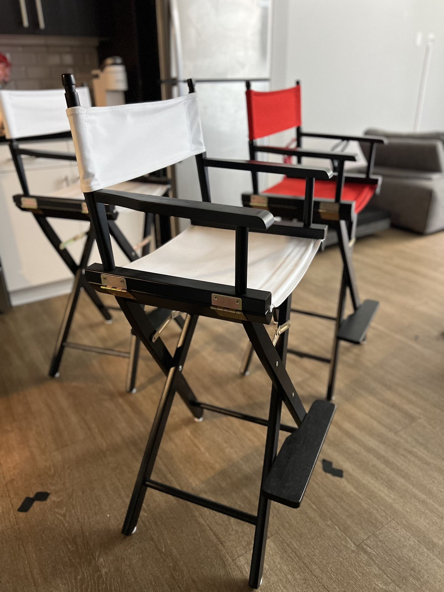 Modern High (director Style) Chairs (3)