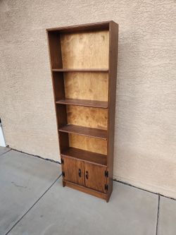 vintage colonial style bookcase wood great shape