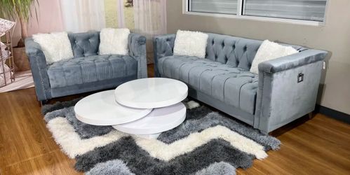 GREY 2 PC SOFA SETS 