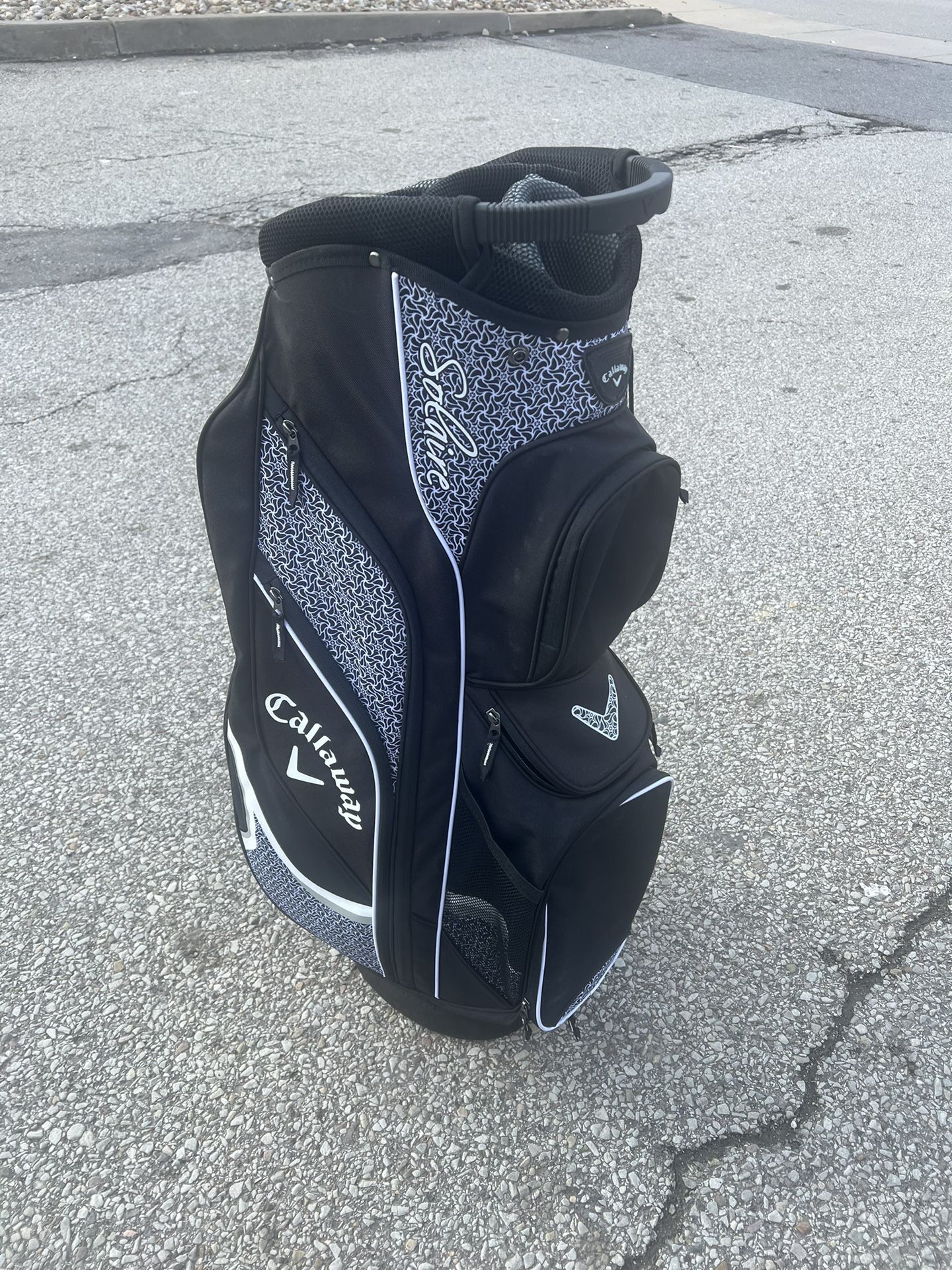 CALLAWAY SOLAIRE Golf Cart Bag with 14 Dividers and Rain Cover LIKE NEW! PICK UP IN CORNELIUS