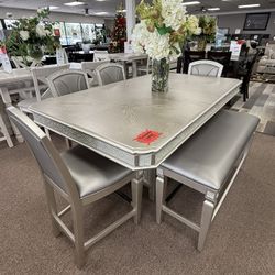 6 PC DINING TABLE SET 
