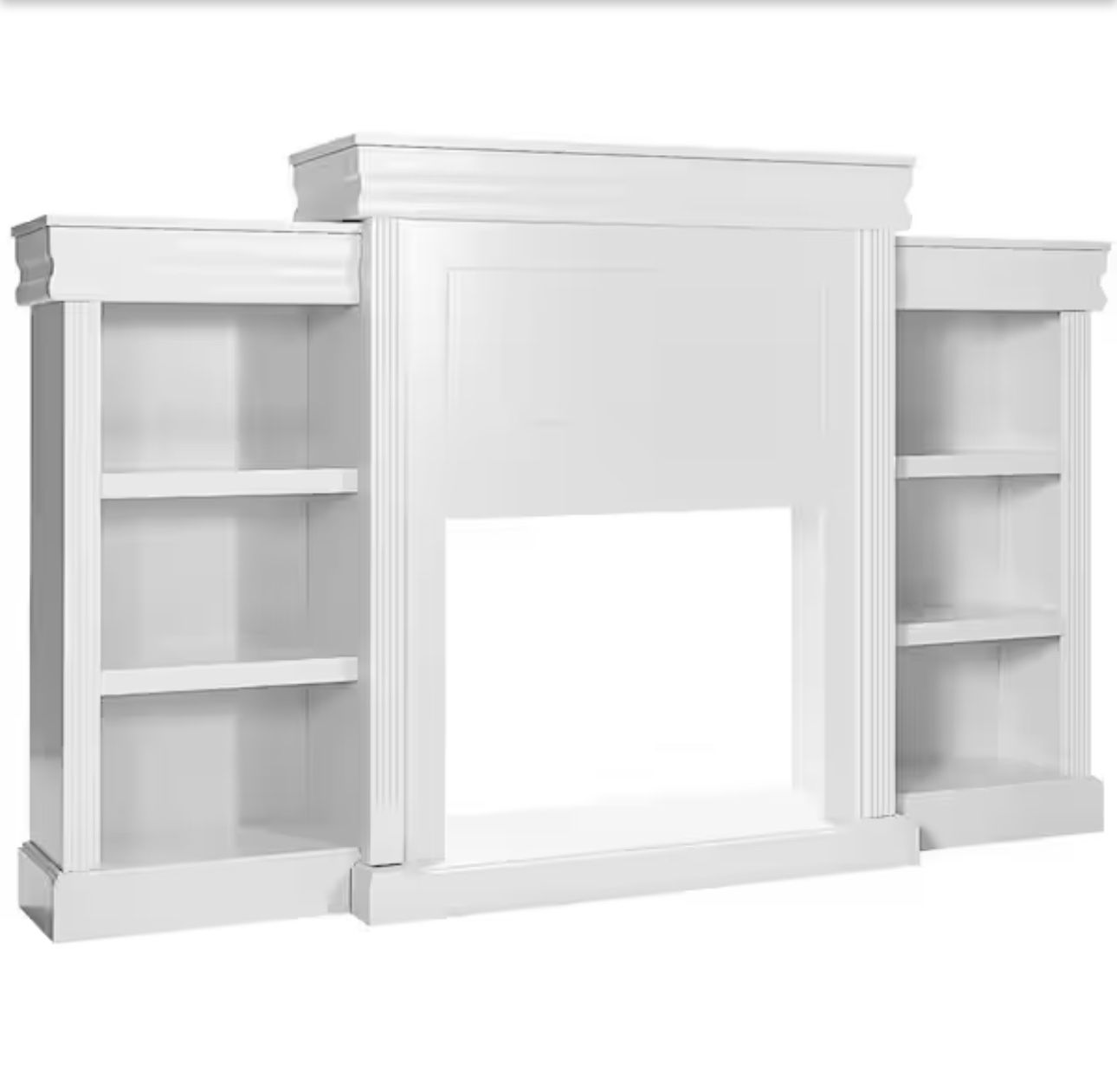 Brand new 70 in.white Fireplace Tv stand