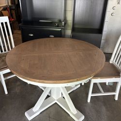 Pottery Barn Pedestal Round Table 