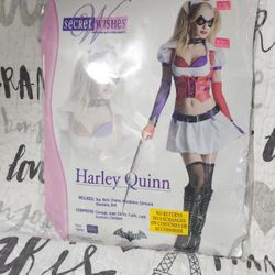 Secret Wishes, Harley Quinn Asylum Costume for Playful Adults,Batman Arkham City