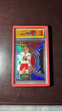 Patrick Mahomes 2023 Select Red Blue Premier Die Cut Gem 10