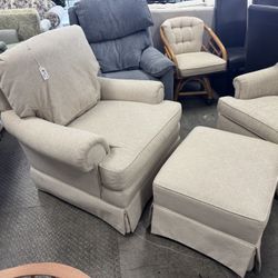 Armchair and Ottoman