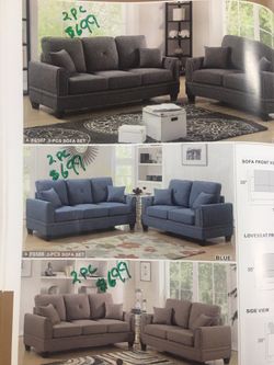 Sofa & loveseat (new)