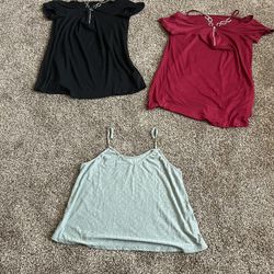 Lot Of 3 Size 1XL SHEIN Women’s Blouses 