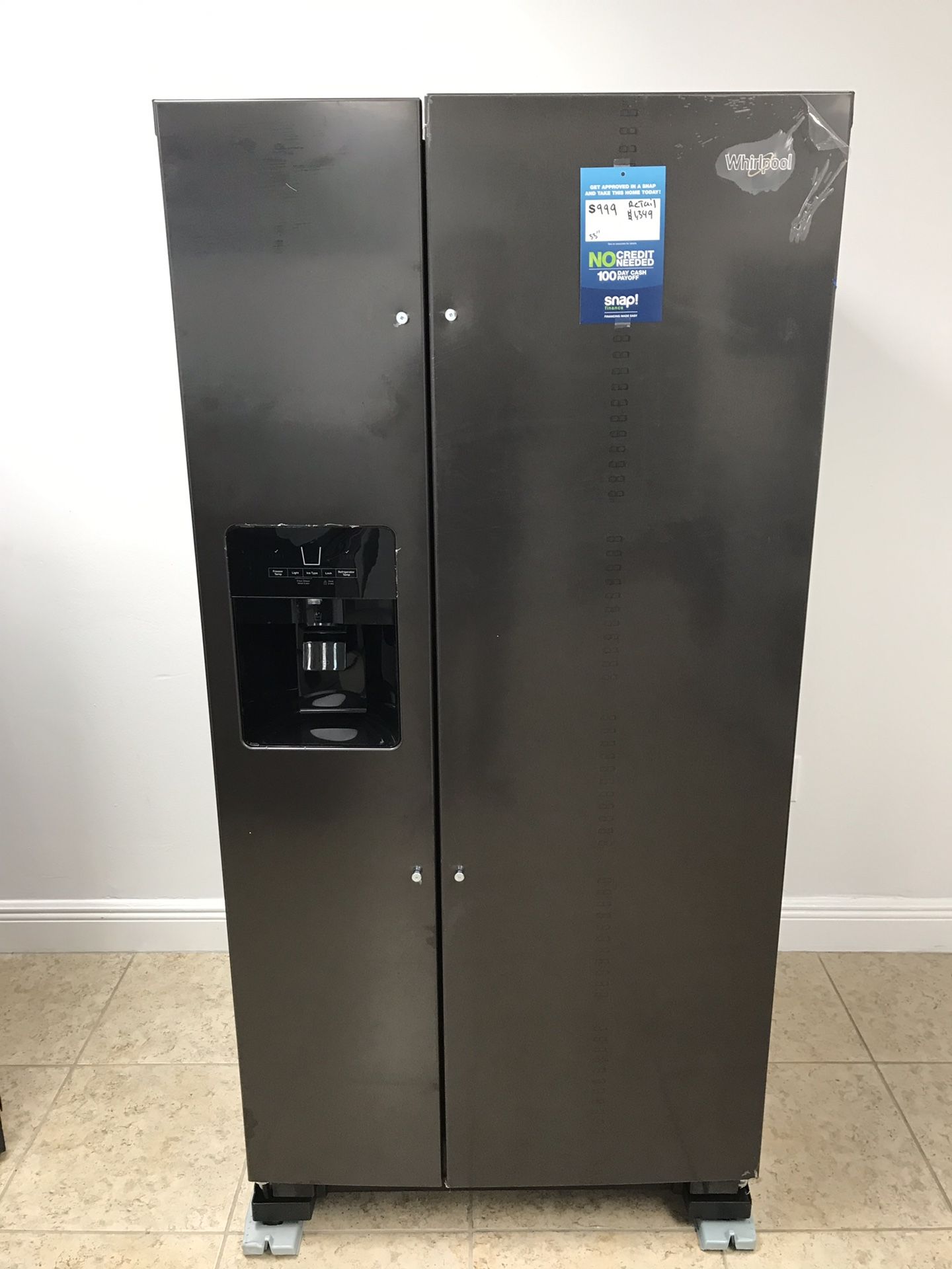 Whirlpool refrigerator 21 cu. ft. Take home for only $39 down EZ financing
