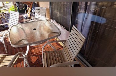 Glass Dining Table + 4 Chairs – $75 OBO