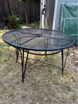 Wrought iron table