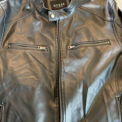 Guess Jacket Faux Leather For Sale