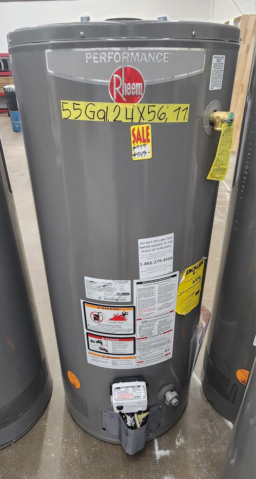 New Water Heater Nat Gas Rheem