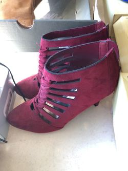 Burgundy heels