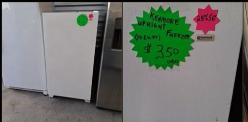 $325* Kenmore 14 cu ft Upright Freezer