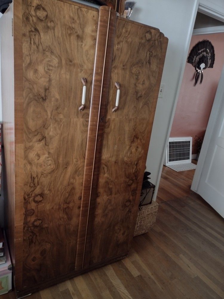 Antique Art Deco Armoire