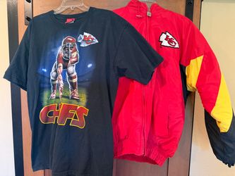 KC Chiefs T-shirt and Hooded Jacket $5 Each